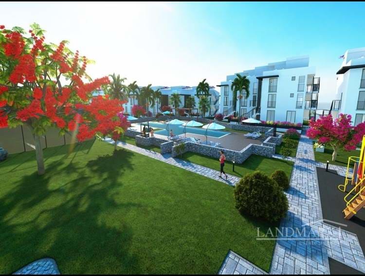 2-Zimmer-Off-Plan-LUXUS-Apartments am Meer mit Gemeinschaftspool + Sandstrand, mit der Option eines Zahlungsplans
