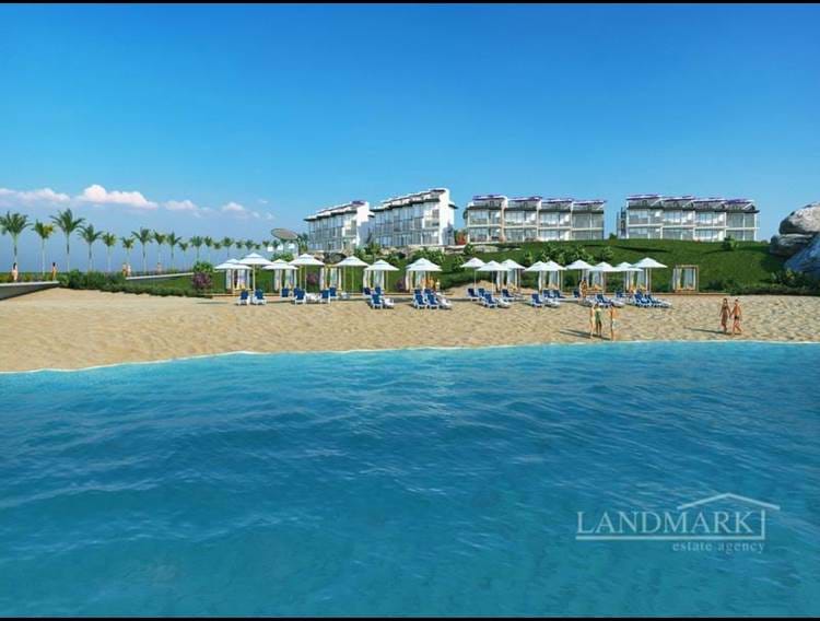 2 bedroom off plan LUXURY sea front apartments with communal pool + sandy beach, with option of a payment plan