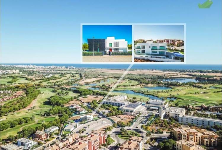 Luxurious contemporary villa located in a privileged area of Vilamoura with sea view, close to the golf courses and the magnificent Marina.