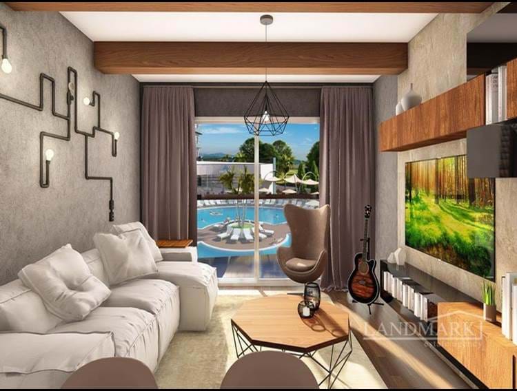 Современные апартаменты с 1 спальней всего в 550 м от потрясающего песчаного пляжа + на стадии строительства + условия оплаты
