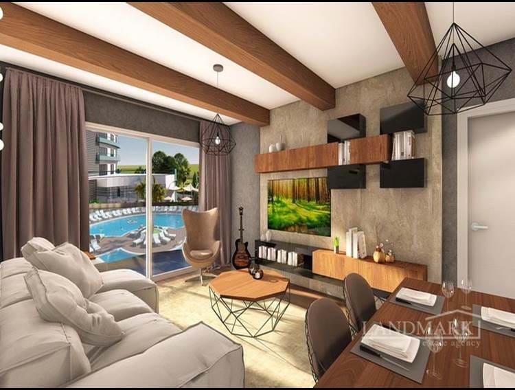 Современные апартаменты с 1 спальней всего в 550 м от потрясающего песчаного пляжа + на стадии строительства + условия оплаты