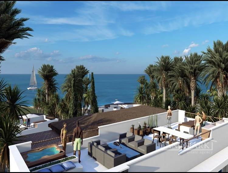 Modern and Luxury studio apartments and penthouses with communal pool + walking distance to the beach + market + children’s play park + pharmacy + exchange office + payment plan