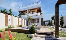 Amazing 3+1  Semi-detached villa + off plan + 100m to the sea + communal pools + sea and mountains view + mortgage