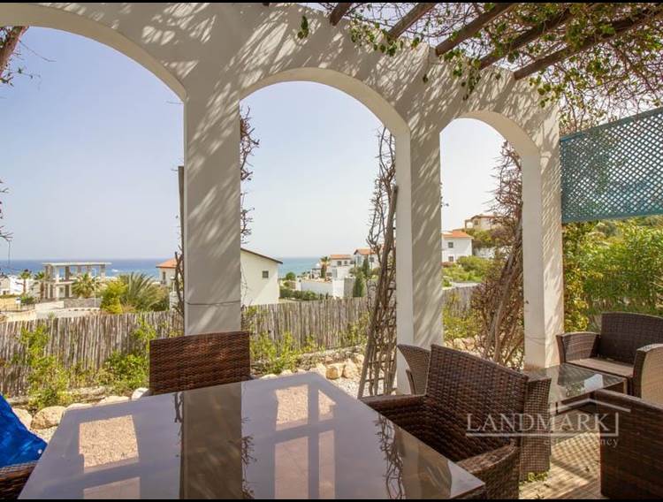 3 bedroom villa with beautiful sea views + white goods + communal swimming pool   + Title deed in the owner’s name VAT paid