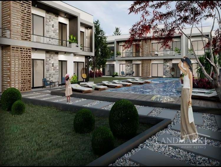 Trädgårdslägenhet med 1 sovrum och takvåningar + gemensam pool + centralvärme och inverter luftkonditioneringssystem infrastruktur + Avbetalningsplan