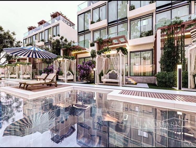 Brand new LUXURY 1 bedroom garden apartments + communal swimming pools + café + children’s playground + fabulous sea and mountain views + payment plan