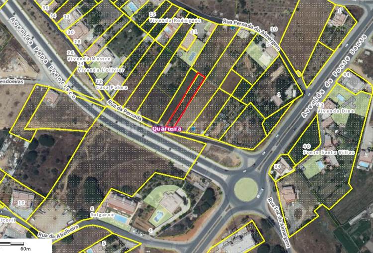 Build the villa of your dreams on a beautiful flat plot of land with 630 sq.m. on the limits of the Urbanization Plan of Quarteira 