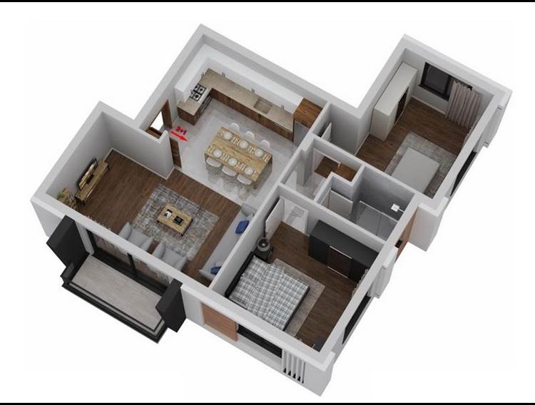 Lägenheter med 2 sovrum + nära bekvämligheter + avbetalningsplan