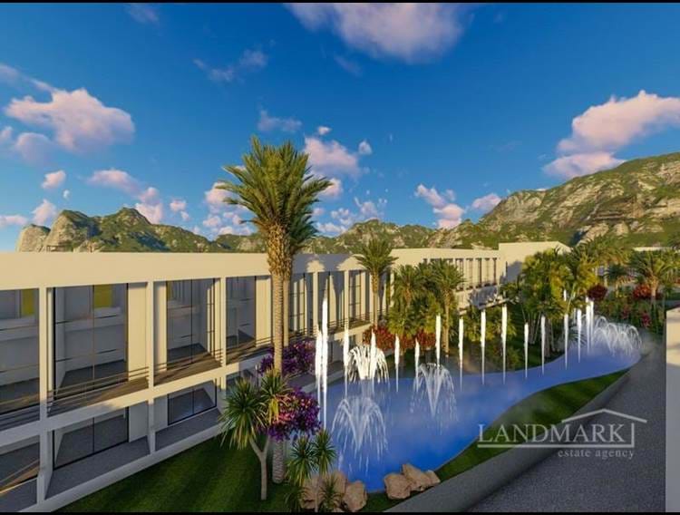 Contemporary off plan garden studio apartment + communal pools + indoor heated pool + SPA center + restaurant + bar + gym + sports facilities + walking distance to the beach + children’s play park