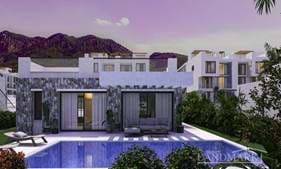 Under uppbyggnad bungalows med 3 sovrum + privat pool + faciliteter på plats + gångavstånd till stranden + spa- och hälsocenter + restaurang + betalningsplan
