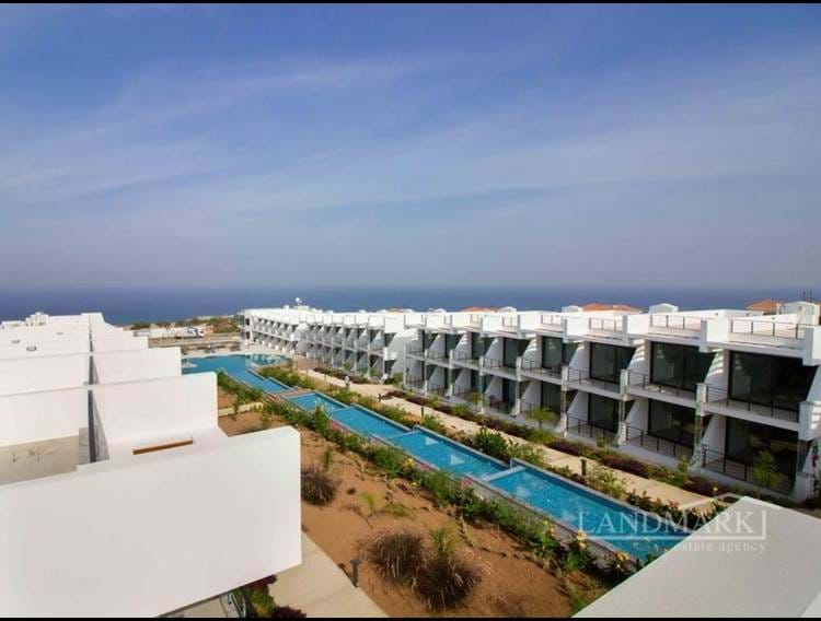 Modern resale studio penthouse apartment + sea side + communal pool + walking distance to the beach