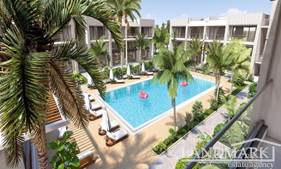Studio penthouse apartments + communal swimming pool + private Marina + private sandy beach + hamam + spa + gym + payment plan
