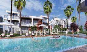 Brand new Luxury 2-bedroom semi-detached villas + swimming pools + restaurant + supermarket + tennis and basketball courts + meditation wellness center + activity center + uninterrupted sea views + walking distance to the beach + payment plan