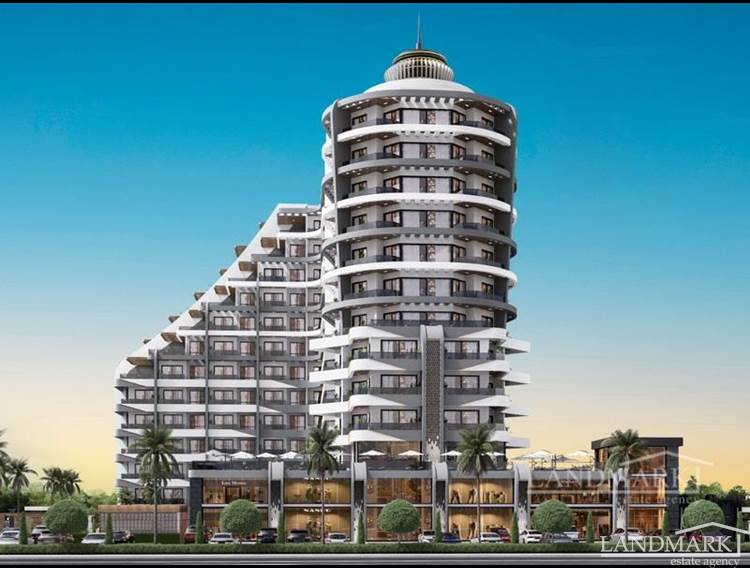 Studio-Apartments in einer exklusiven Strandresidenz + Sandstrand + Innen- und Außenpools + Zahlungsplan + türkische Eigentumsurkunden
