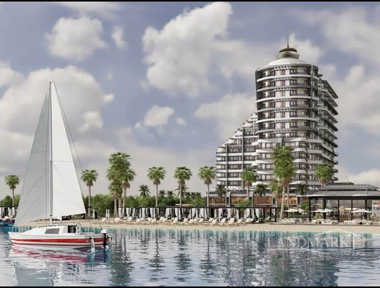1 bedroom apartments in an exclusive beachfront residence + sandy beach + indoor & outdoor swimming pools + Payment plan  + Turkish title deeds